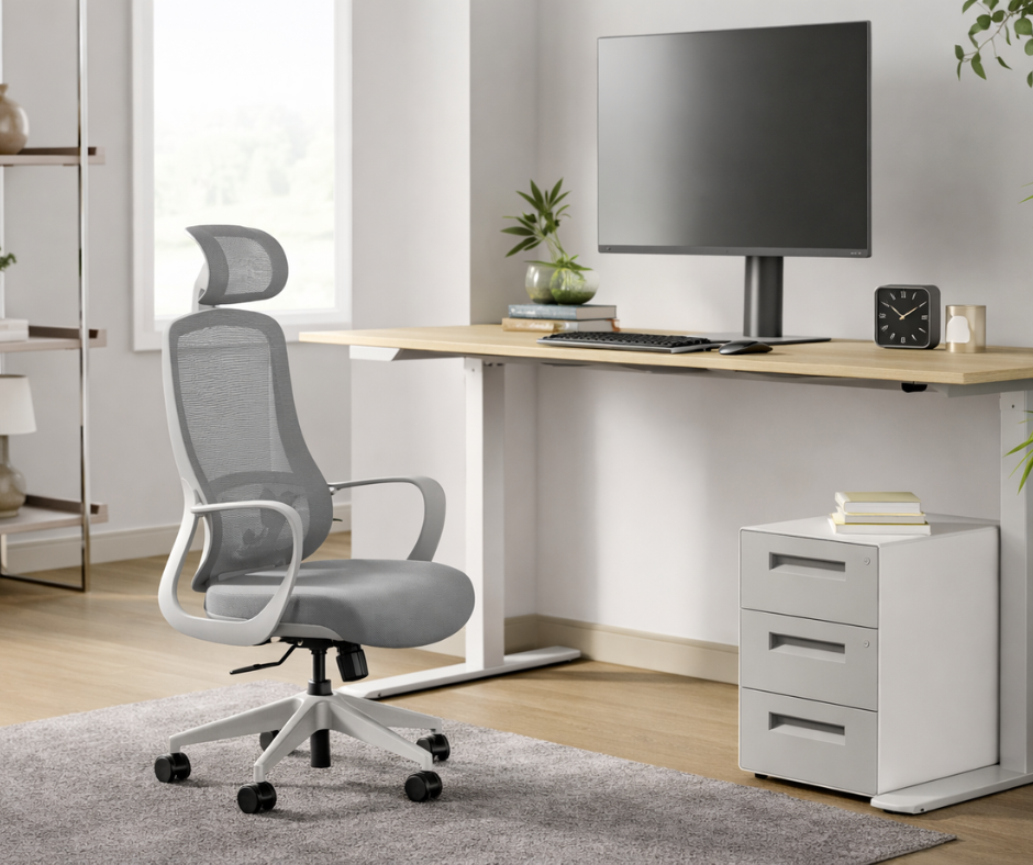 Fauteuil ergonomique avec appui-tête – Confort intensif & prévention TMS
