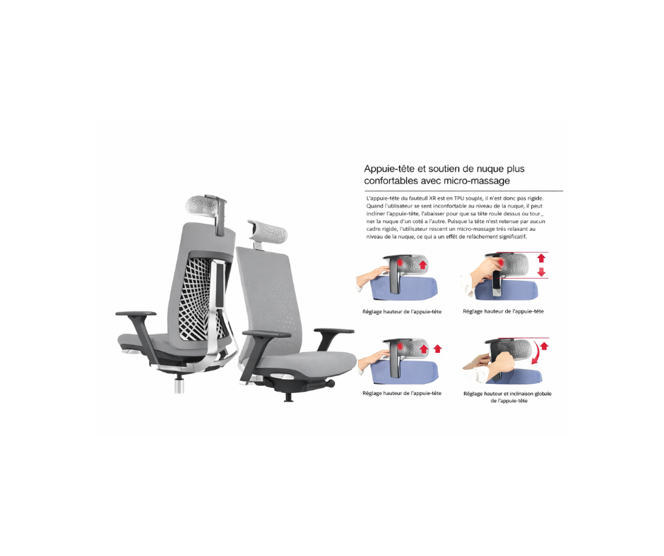 Fauteuil ergonomique direction haut de gamme – Performance, posture & confort exécutif