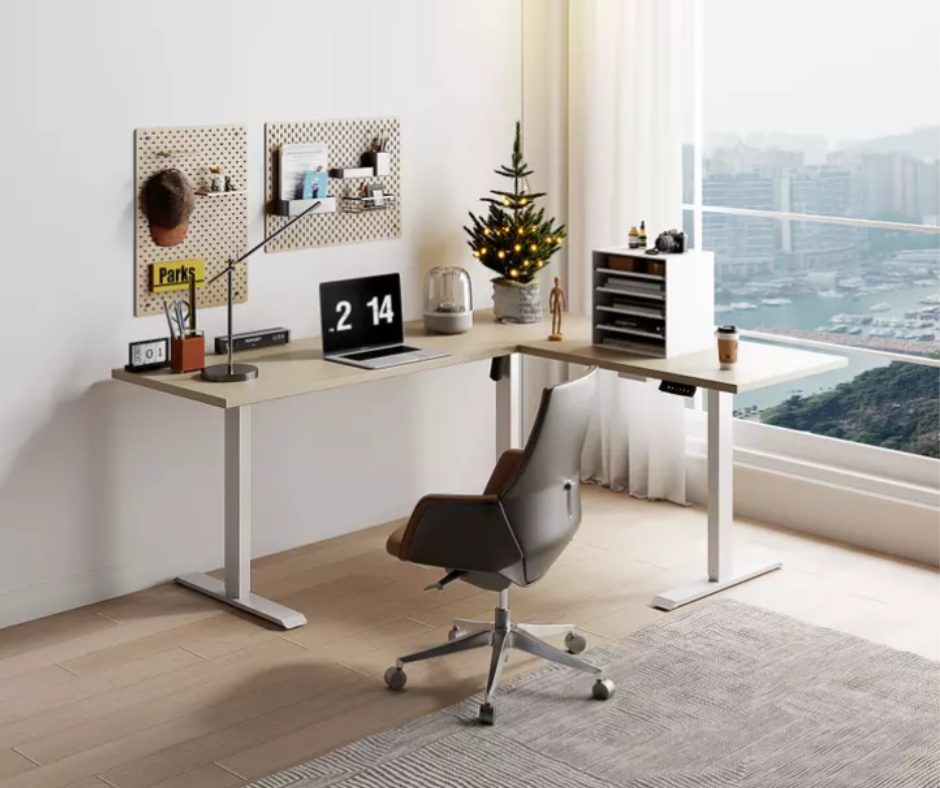 Bureau Assis-Debout Électrique angle – Confort et Ergonomie au Quotidien