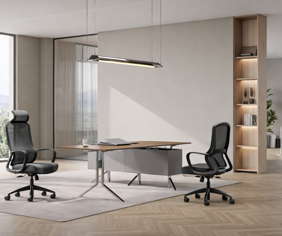 Fauteuil ergonomique avec appui-tête – Confort intensif & prévention TMS