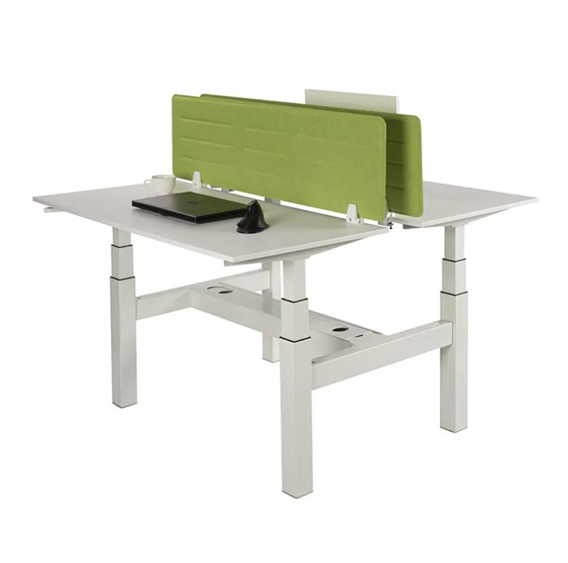 bureau assis-debout électrique double poste