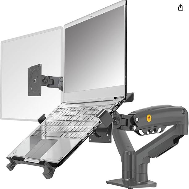 support double écran+portable  ergonomique