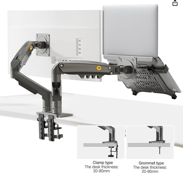 support double écran+portable  ergonomique