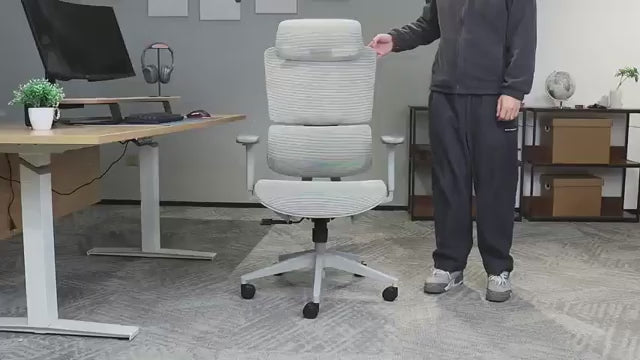 Fauteuil ergonomique avec accoudoirs réglables – Confort intensif & prévention TMS