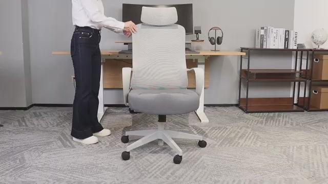 Fauteuil ergonomique avec appui-tête – Confort intensif & prévention TMS